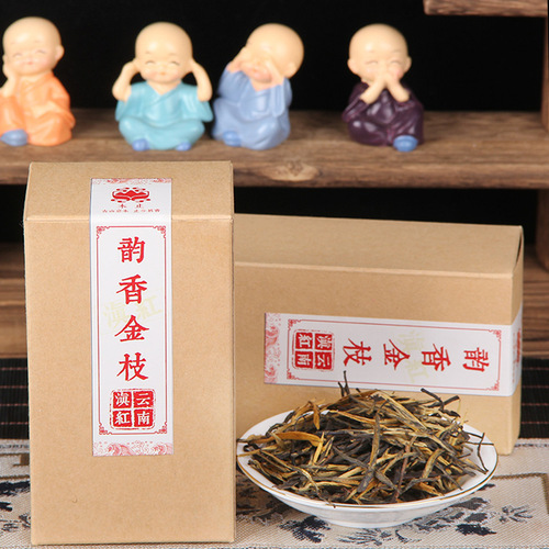 Wholesale 2024 spring tea, Yunan Fengqing red tea, Dianhong Gongfu pine needle red tea, 90g box