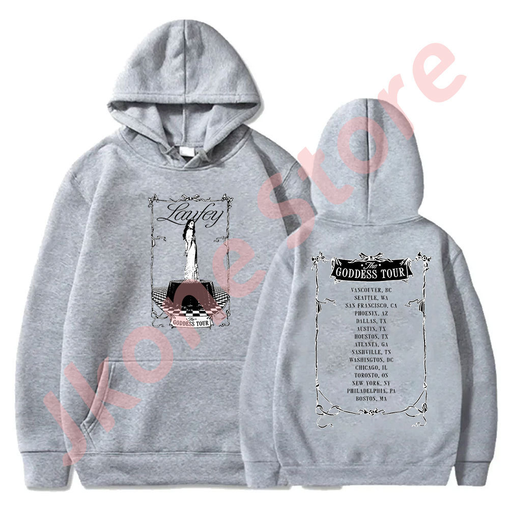 Laufey The Goddess Tour Hoodies New Logo Merch Pullovers