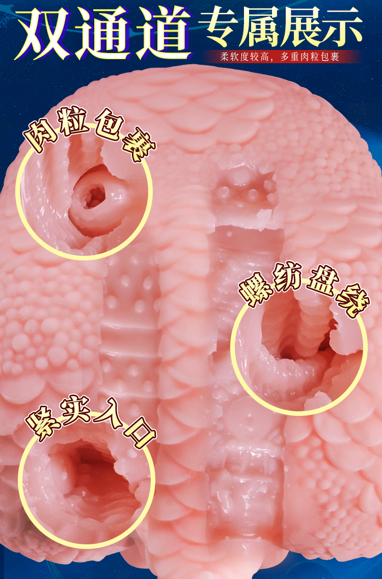 Jiuai Airplane Cup Male Masturbator, Irregular Big Butt Half-Body Doll, TPE, Manual, Flesh — detail image 30