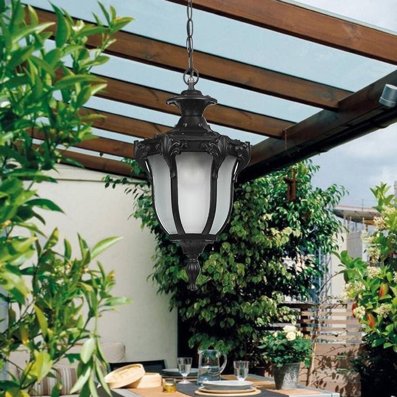 European American Waterproof Balcón pasillo lámpara de jardín lámpara de jardín viñedo pabellón lámpara de exterior