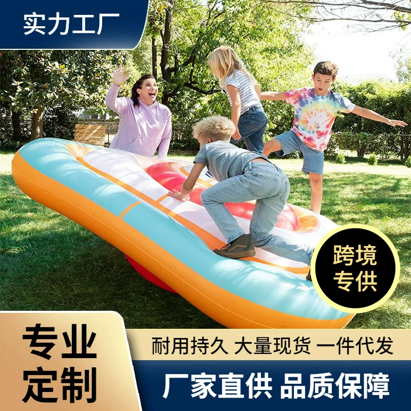 Производители источника продают большие утолщенные надувные балансировочные столы из ПВХ, Раздвижные Столы для детских игр на открытом воздухе, надувные качели