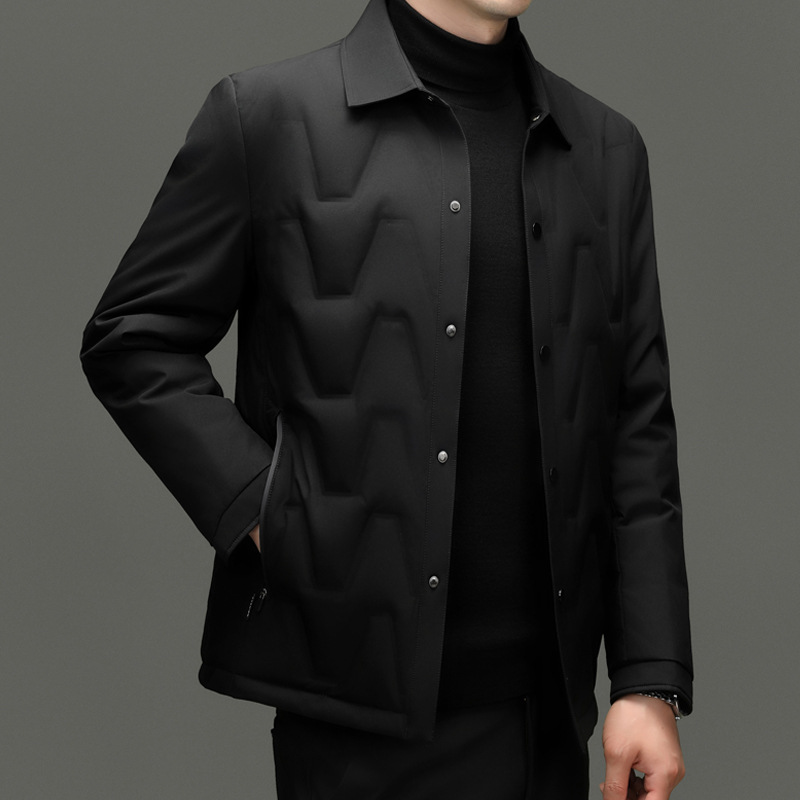 Men's down Jacket 2025 Winter New High-Quality Export Lightweight Short White Duck down Jacket Korean Style