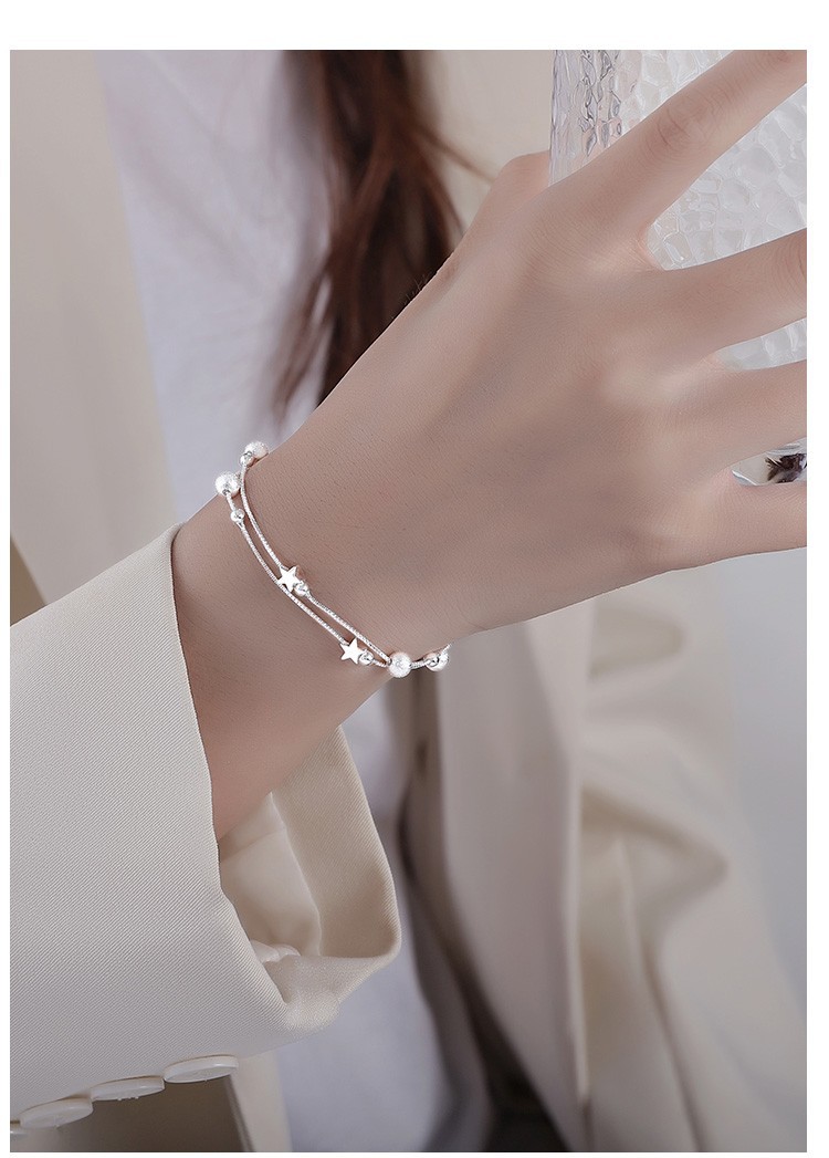 Elegant Star Sterling Silver Plating Bracelets display picture 3