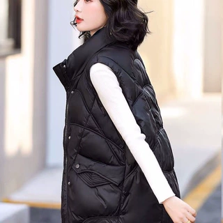 白鸭绒羽绒马甲女短款2026冬季新款外穿韩版宽松马夹背心坎肩外套