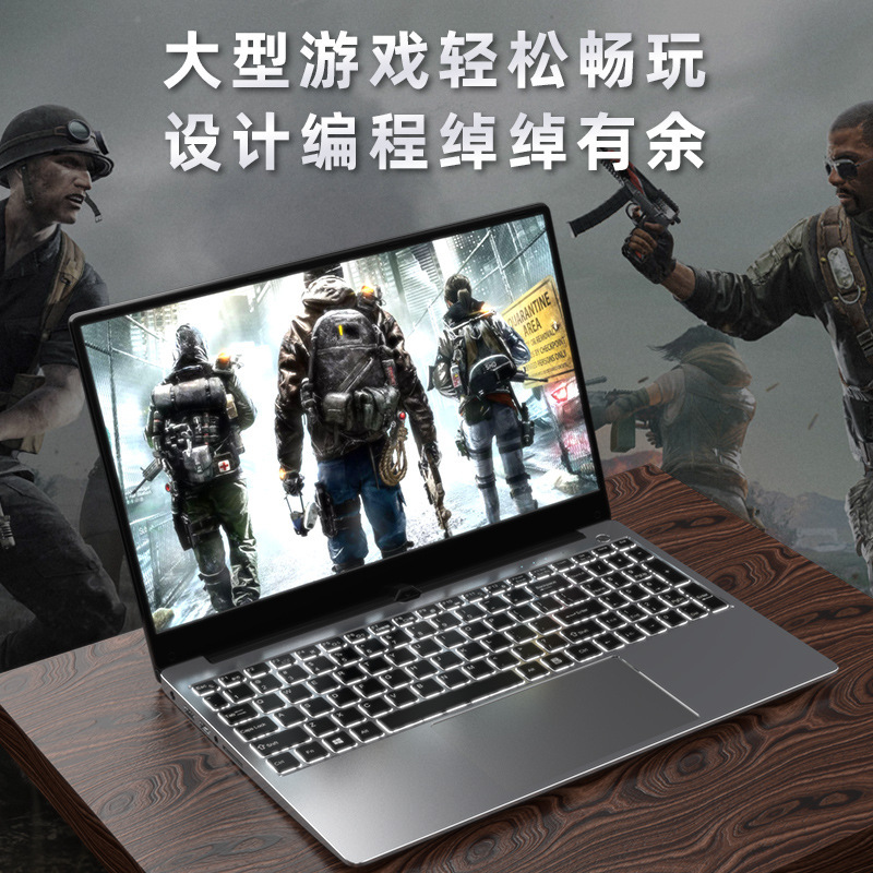 High-end Core 10 Generation i7 Ultra-thin Business Office 15.6-inch Student Game Laptop Cross-border Hot Selling