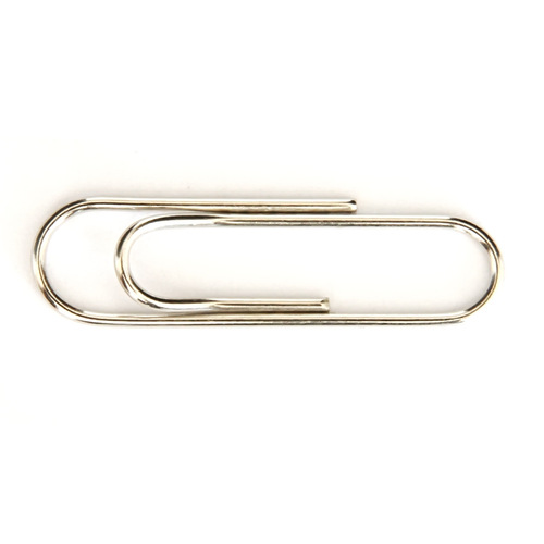 Deli paper clip 0037 paper clip, nickel plated surface, 200 pieces of paper clips, Deli stationery wholesale
