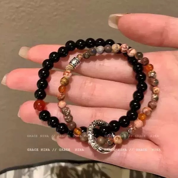 Pulseras de doble capa, pulseras ligeras y lujosas de alta calidad, pulseras de transferencia de sentimiento de cumpleaños para hombres, parejas nuevas