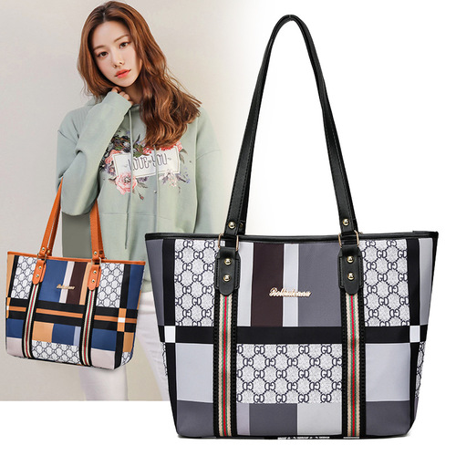 Cross-border new women's bag shoulder bag large capacity tote bag mom bag Korean style fashion cloth bag nylon one piece drop shipping
