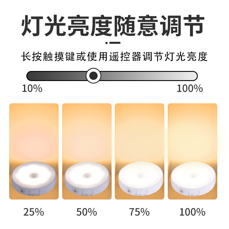 physiological smart induction wireless night light for bed