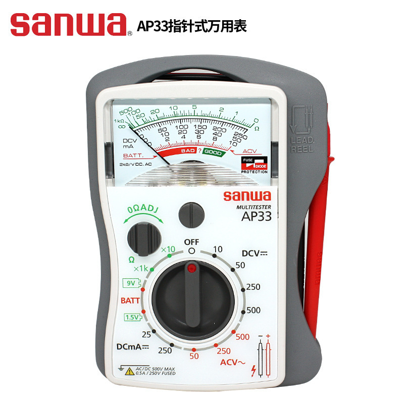 日本三和 sanwa AP33 指针万用表袖珍模拟万用表机械万用表