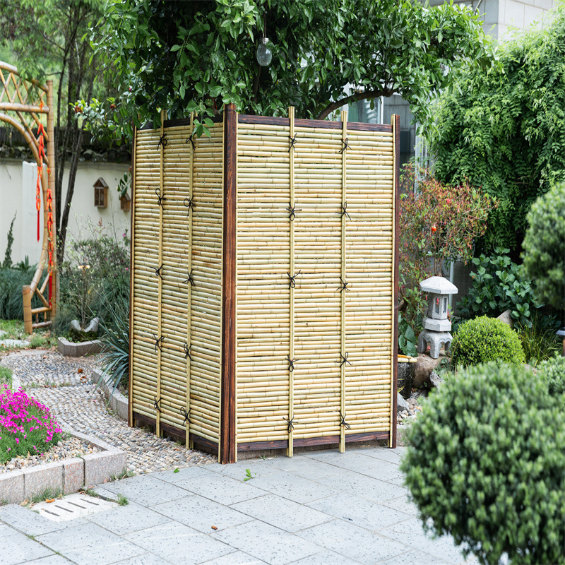Japanese-Style Courtyard Bamboo Fence Bamboo Partition Various Garden Bamboo Wall Outdoor Fence Ambiance Decoration Japanese-Style Courtyard Bamboo Fence Bamboo Partition Various Garden Bamboo Wall Outdoor Fence Ambiance Decoration