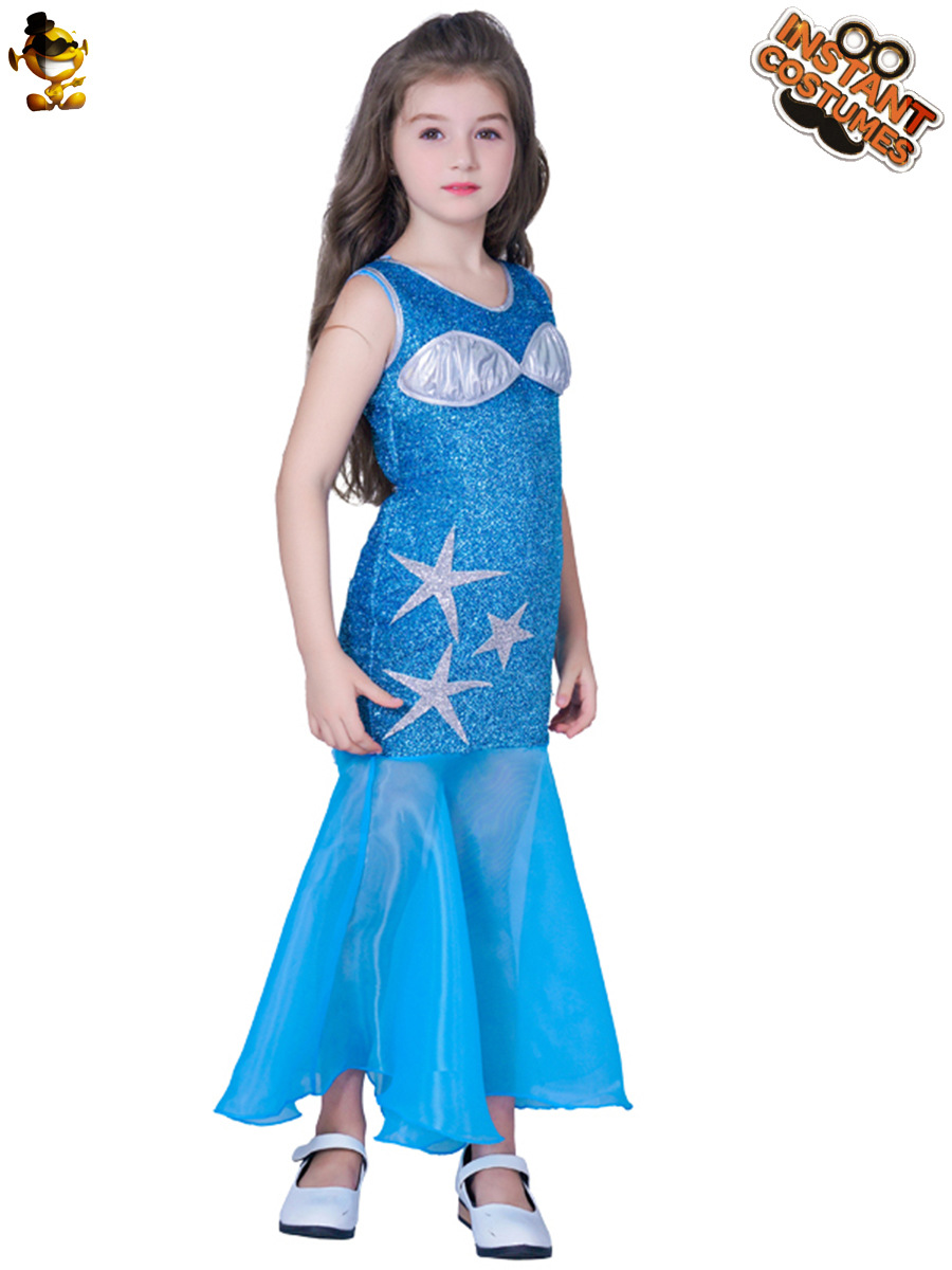 Halloween Cosplay traje mascarada etapa rendimiento traje ropa de fiesta pequeña sirena traje image 5