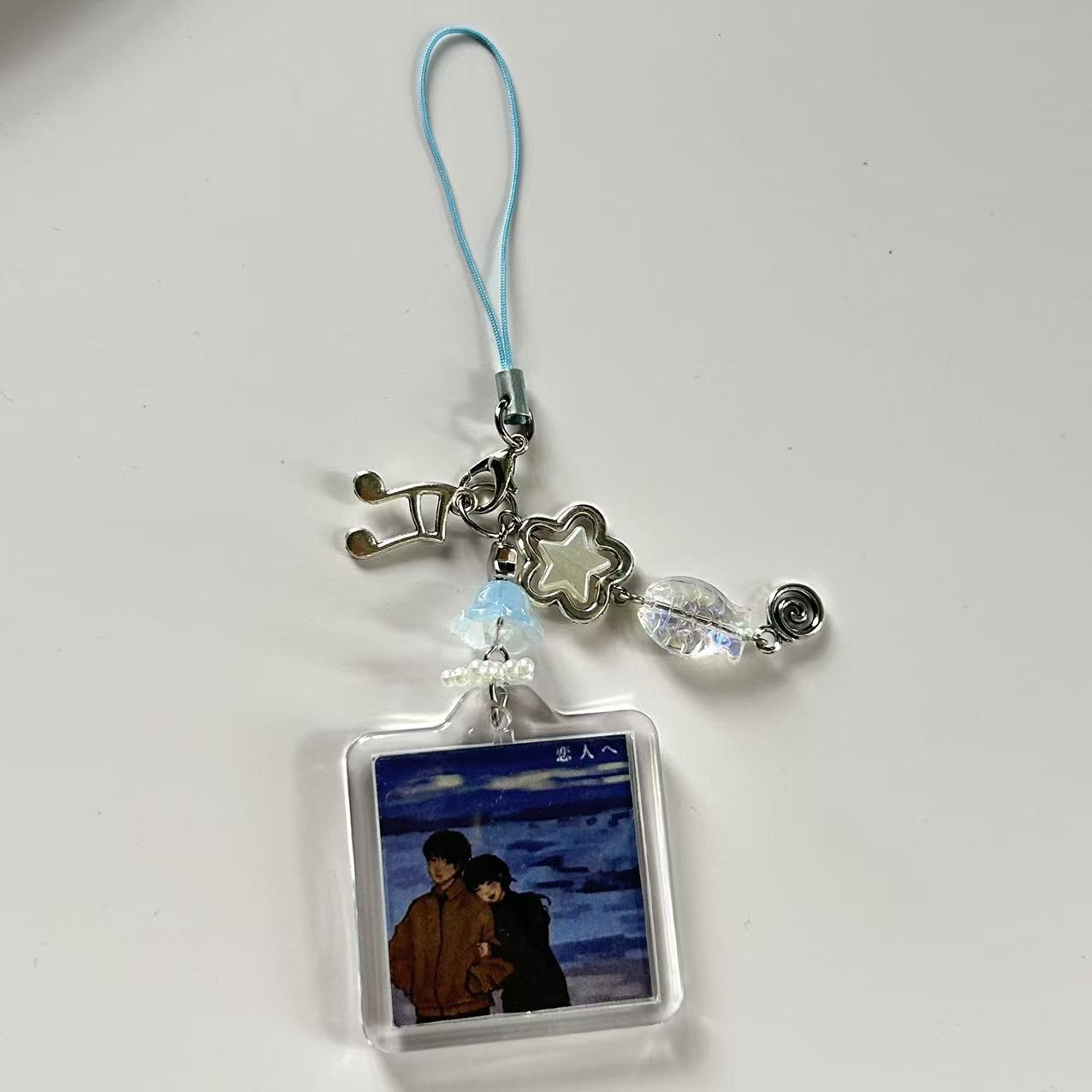 Lindo Dibujos Animados Rosa Arílico Cadena De Telefonía Móvil display picture 5