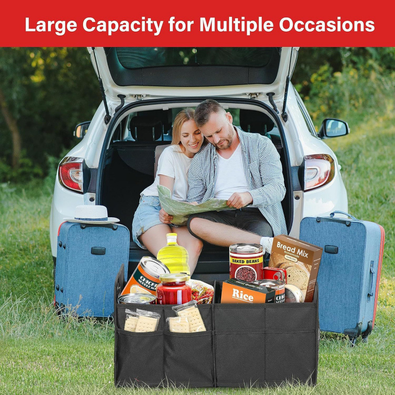 50L simple bolsa de almacenamiento de maleta de lujo de poliéster 600D resistente al agua para automóvil / SUV Oxford
