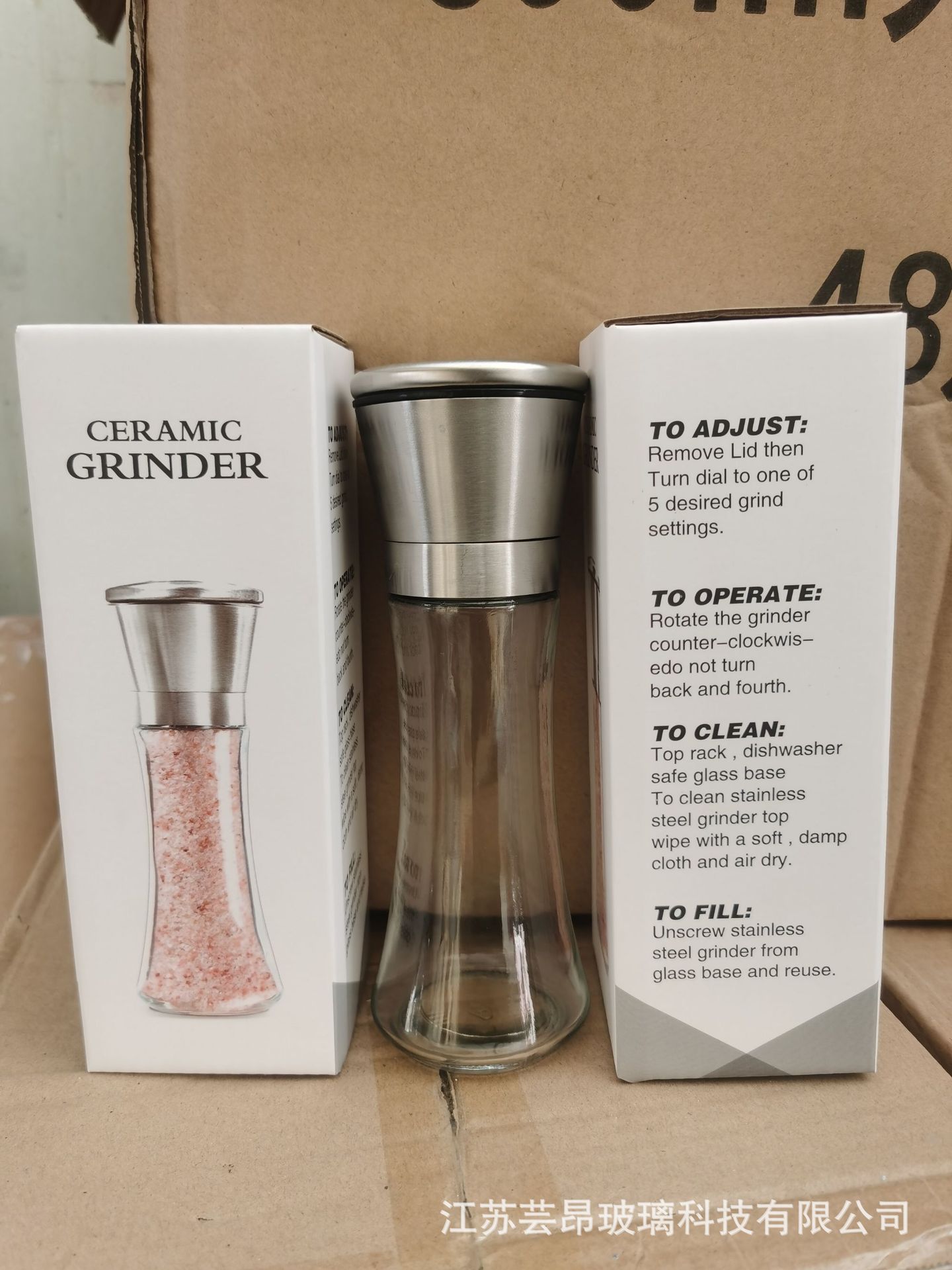 Fábrica al por mayor 304 molinillo de acero inoxidable cocina suministros pimienta molinillo de polvo amoladora manual