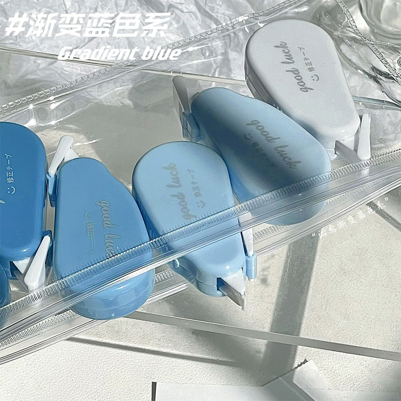 Pequeña cinta de corrección del Diario del estudiante del Libro Rojo Cinta de corrección de oficina papelería al por mayor mini cinta correctora de color degradado