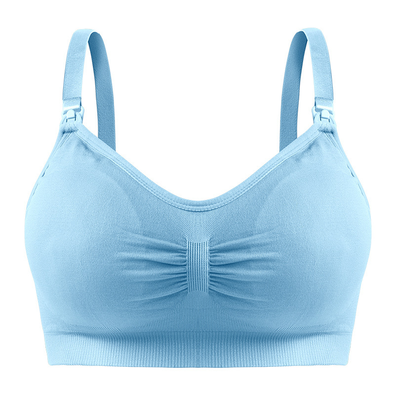 妊婦の無鋼輪前ボタンシームレス大きいサイズの哺乳ブラジャーの授乳調整は産後の授乳ブラジャーの下着を閉じます。|undefined