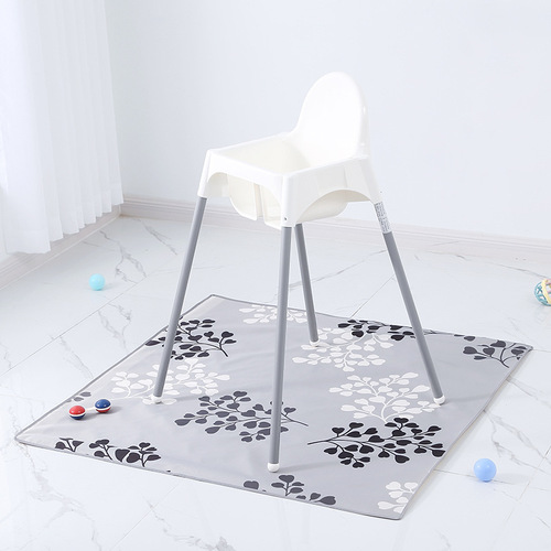 Children's high chair floor protection mat waterproof and non-slip multifunctional square game mat portable picnic mat for outdoor use