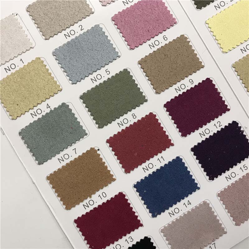 200g加密磨砂绒布料199个颜色现货供应麂皮绒箱包套装面料M118100