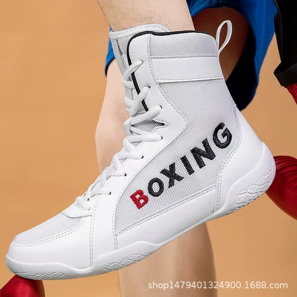 High-Top Wrestling Shoes for Men, Professional Fighting Shoes, Fighting Training Shoes, Boxing Shoes, Boots, Muay Thai Fitness Sanda Shoes for Men