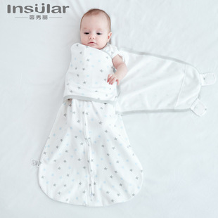 Yinxiuli baby cotton anti-startling swaddling towel sleeping bag baby kick-proof quilt newborn cuddling towel cross-border