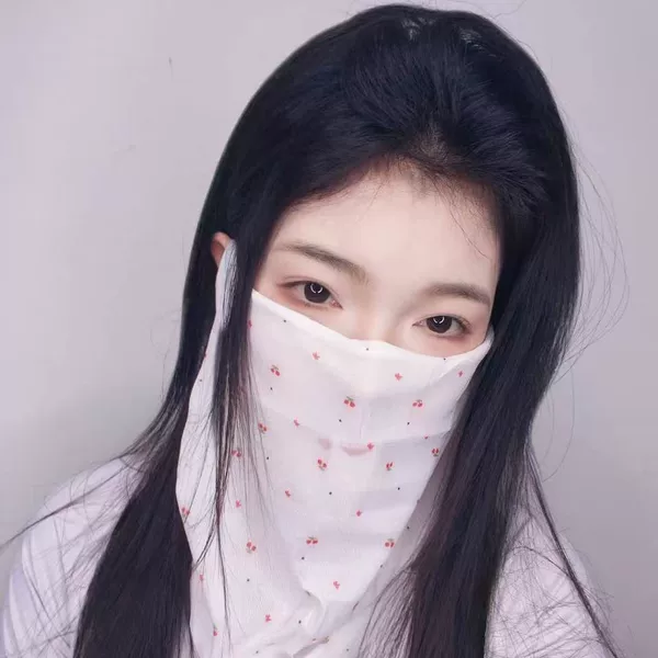 Summer Floral Neck Protector, Half-Face Protection, Sun Protection, Uv Protection Mask, Neck Cover, Sun Protection Face Mask, Neck Scarf, Veil