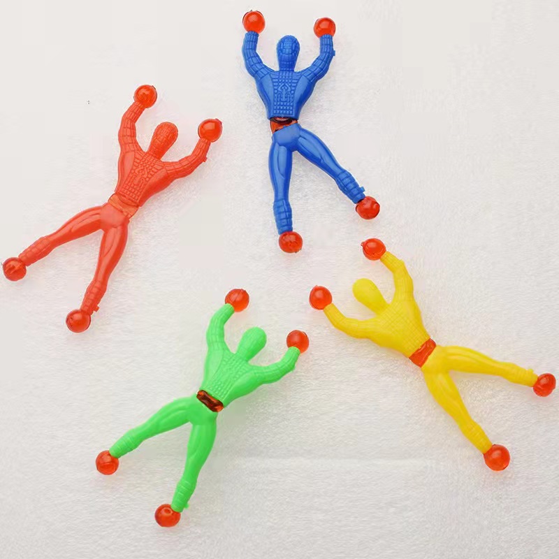 Superman Wall climbing Man múltiples colores Tumbling Wall climbing Spider Man Bebé de juguete escalada de pared hombre araña pegajoso hombre araña escalada de pared
