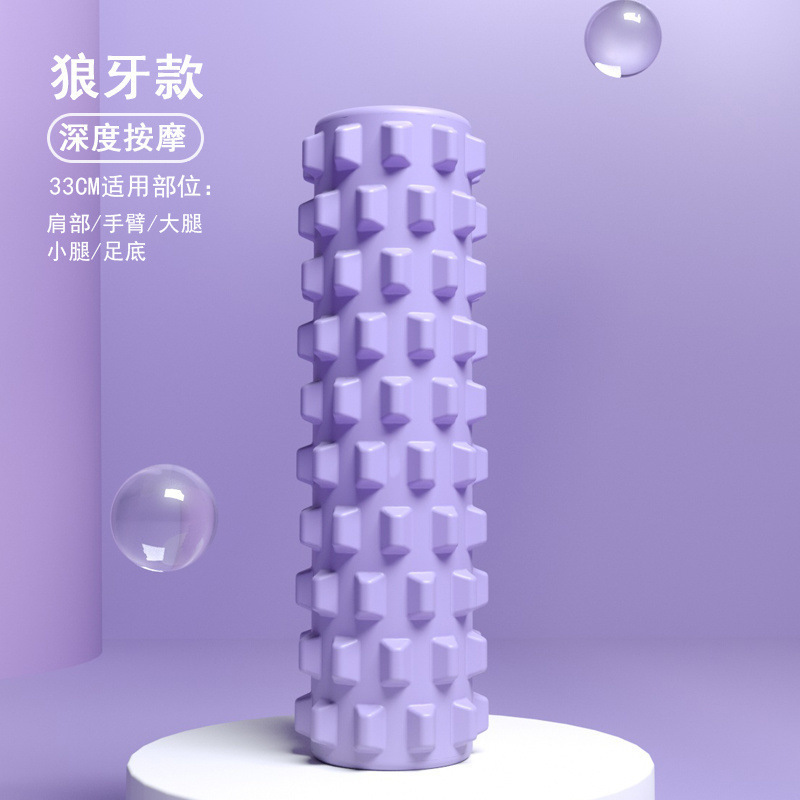 男士健身泡沫轴狼牙棒肌肉放松专业滚轴滚背神器瘦腿瑜伽器材滚轮|undefined