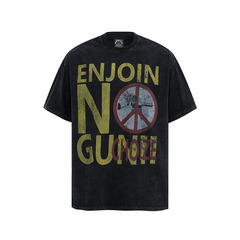 TKPA European and American high street retro short-sleeved T-shirt vintage letter printing basic couple round neck T-shirt men and women