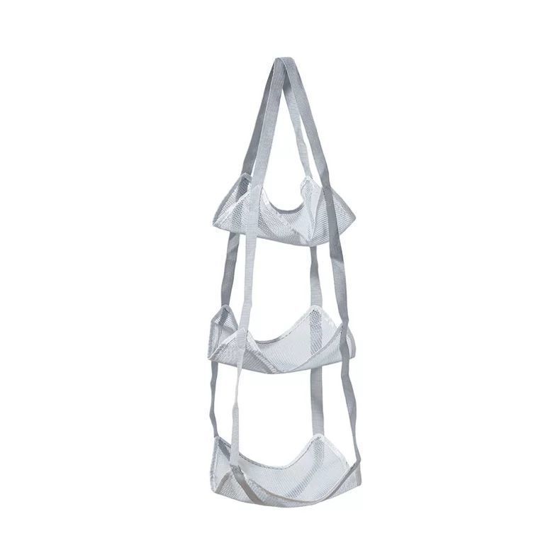 Bolsa de almacenamiento de bolsas de pelota de suspensión domésticas multicapa de diseño de malla detrás de la puerta de baloncesto, fútbol, voleibol, juguetes, bolsas de acabado
