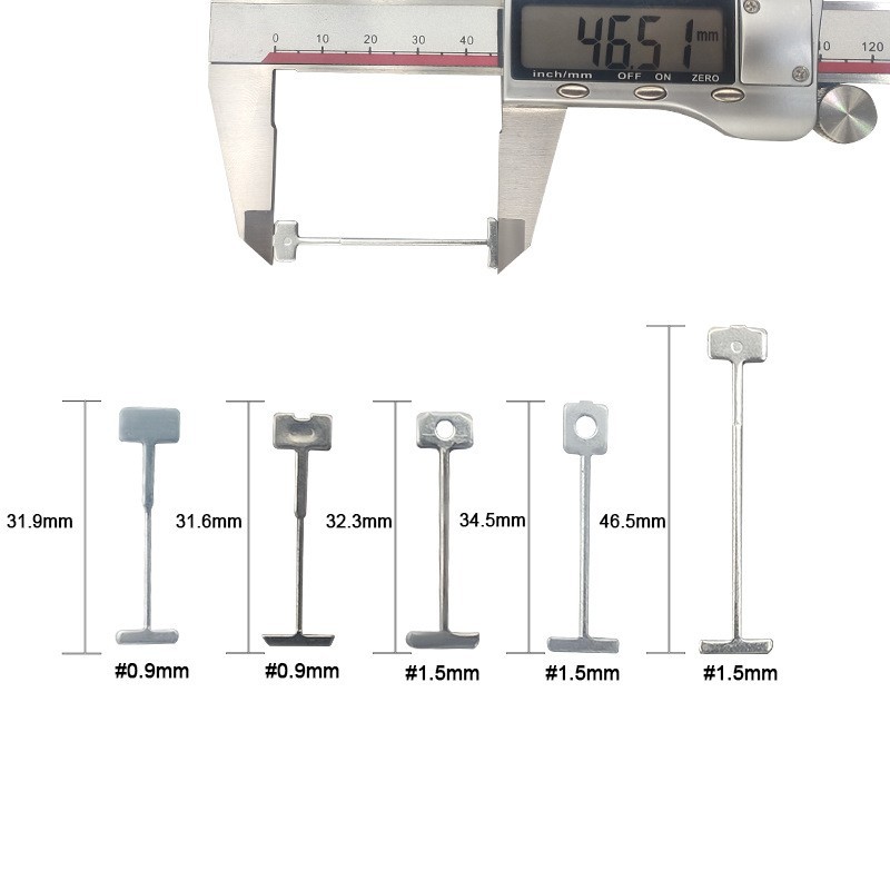 넓어진 1.5mm 강철 바늘 * 50/가방 (스테인리스)