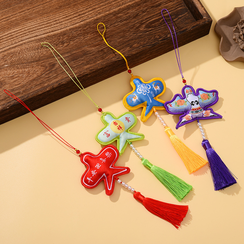 レトロ刺繍ポータブル紙凧サシェサシェペンダント車のペンダントアクセサリーポータブルサシェギフト完成品|undefined