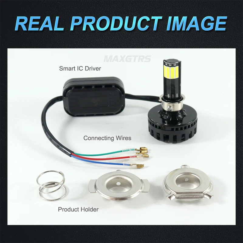 Motoled motocicleta lejos y cerca de la luz M6D6-side luminoso súper brillante faro motocicleta LED faro