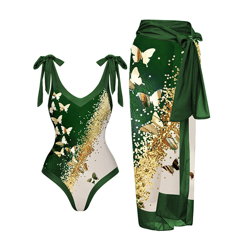 2023 nova roupa de banho sexy de uma peça conservadora com cobertura de barriga fina para primavera quente saia de praia feminina de chiffon_voghion.com
