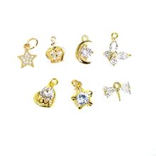14k����ɫ�~΢��ʯ��� �������朒�� diy�朶�������