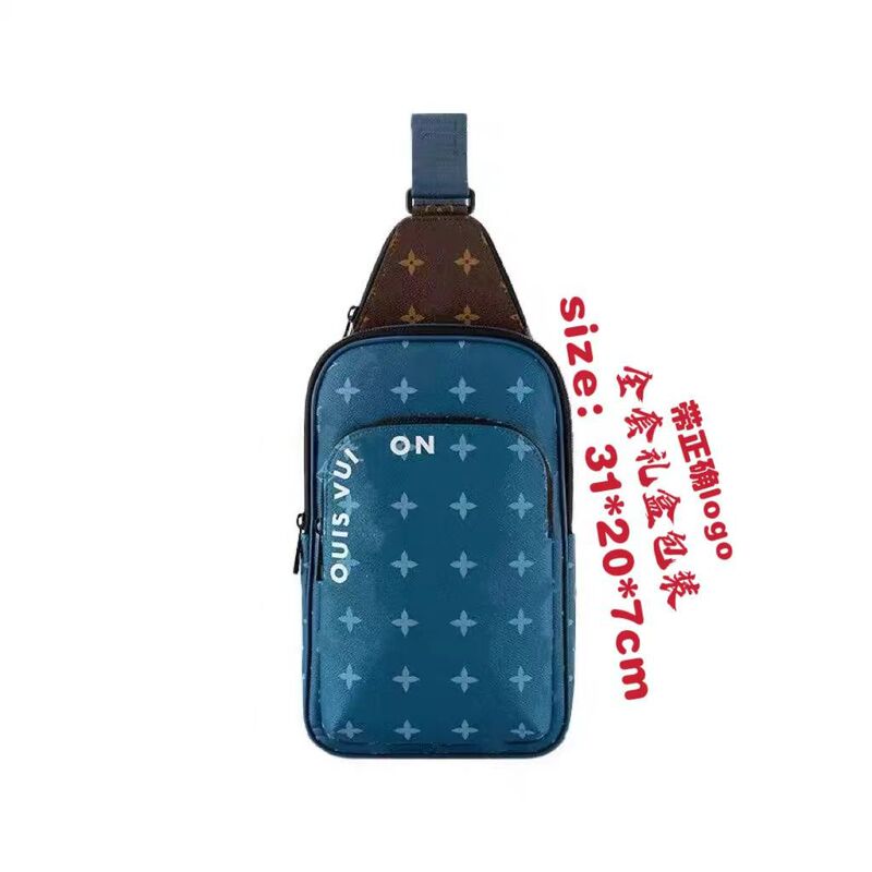 新しいメンズチェストバッグクラシックチェック柄バッグショルダーバッグメッセンジャーバッグファッションチェストバッグトレンドメンズバッグ大容量チェストバッグ|undefined