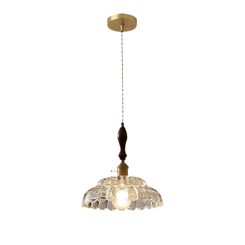 Estilo japonés medieval estilo francés retro comedor mesa de comedor dormitorio simple creativo negro nogal cristal diseñador pequeño candelabro