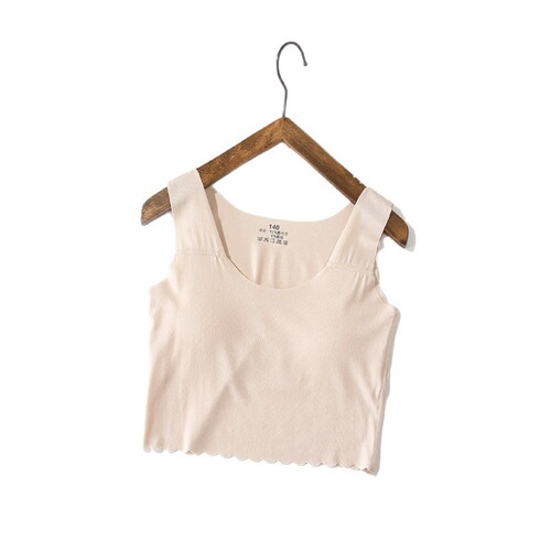 Ladies' Underwear for Girls during Puberty, Elementary and Middle School Students, Modal Cotton, Worn by Children, Bralette with Straps for Young Girls
