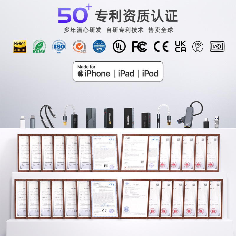 Adaptador Typec dos en uno, adaptador de auriculares otg, carga rápida, adaptador de audio para teléfono móvil, chip CX31993