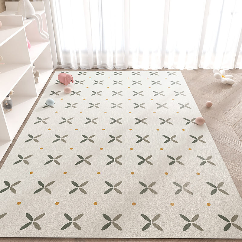 漫画かわいいゲームパッド家庭用拭き取りフリーレザーカーペット裁断可能防水防油リビングカーペット