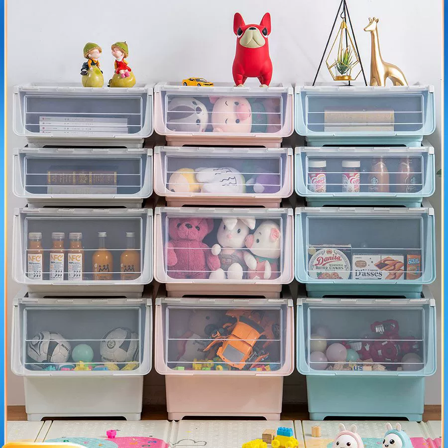 Toy, transparent storage box, storage system