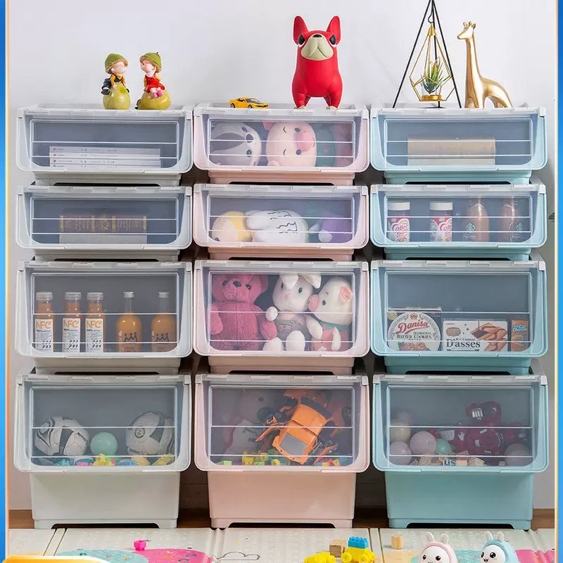 Toy, transparent storage box, storage system