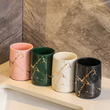 漱口杯情侣对杯刷牙杯轻奢高端陶瓷家用牙杯洗漱杯高级感牙刷杯