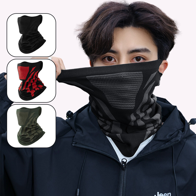 Ear-Hanging Autumn and Winter Cycling Mask, Headscarf, Outdoor Sports, Mountaineering, Skiing, Windproof, Thickened, Warm, Ear Protection, Neck Protection