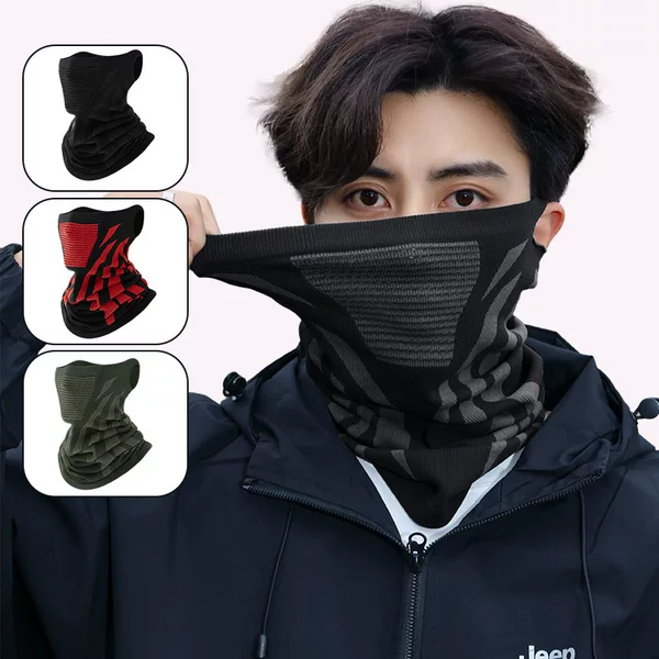 Ear-Hanging Autumn and Winter Cycling Mask, Headscarf, Outdoor Sports, Mountaineering, Skiing, Windproof, Thickened, Warm, Ear Protection, Neck Protection