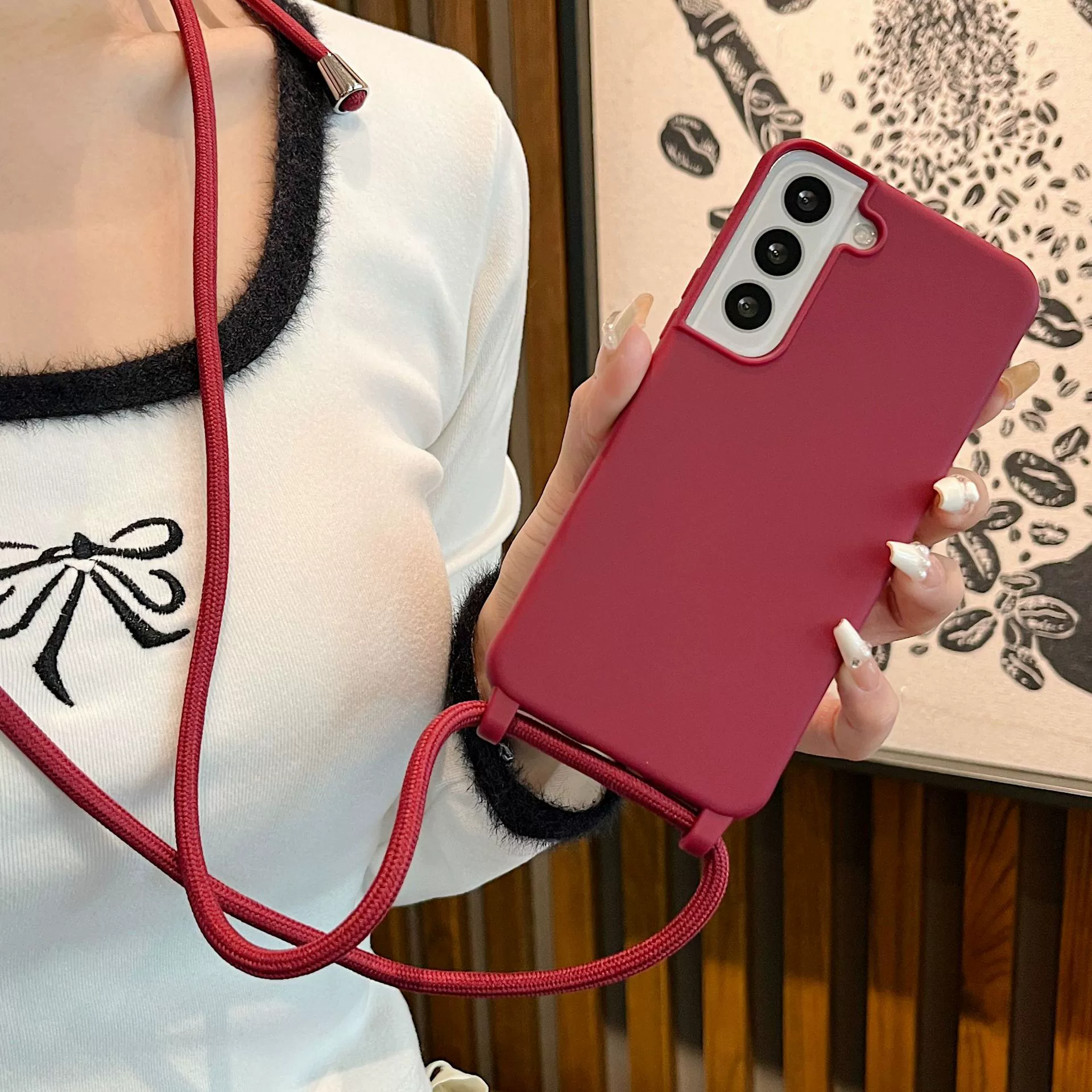 Сумка-носитель с однотонной совместимой окраской для Samsung, S25, чехол для телефона, S26, 36, защита от падения, 26A