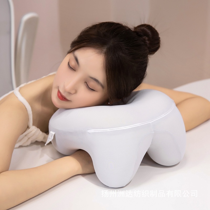 Almohada Multiuso de Seda de Hielo Desmontable para Siesta de Oficina