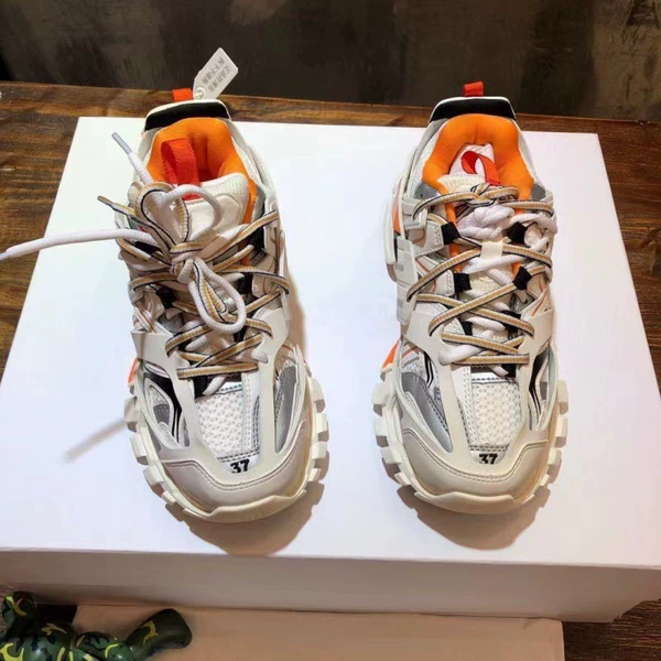 Paris Dad Shoes 3.0 White Orange