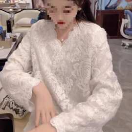 韩版名媛气质小香风钩花镂空花朵蕾丝衫罩衫女秋冬打底衫洋气上衣