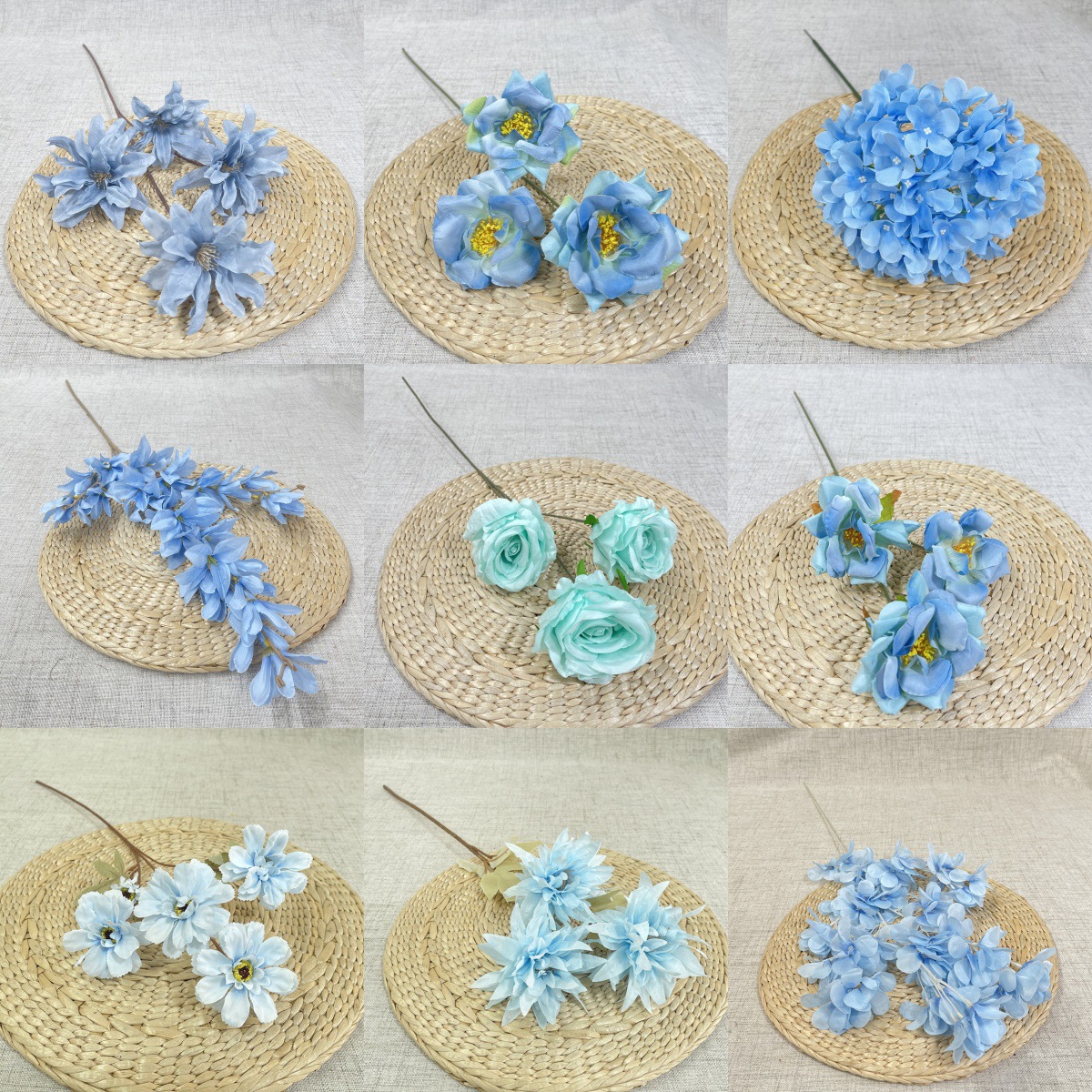 清仓处理 天蓝色系 婚庆婚礼堂花材  吊顶地排花